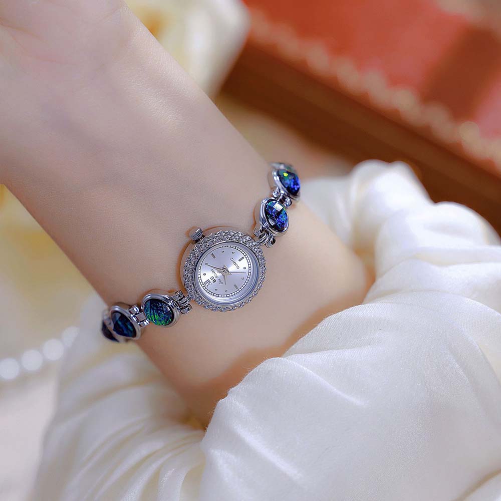 Luxury Women Watches Natural Color Jade Bracelet High Quality Quartz Women's Wristwatch Fashion Dress Watch Gifts NEW