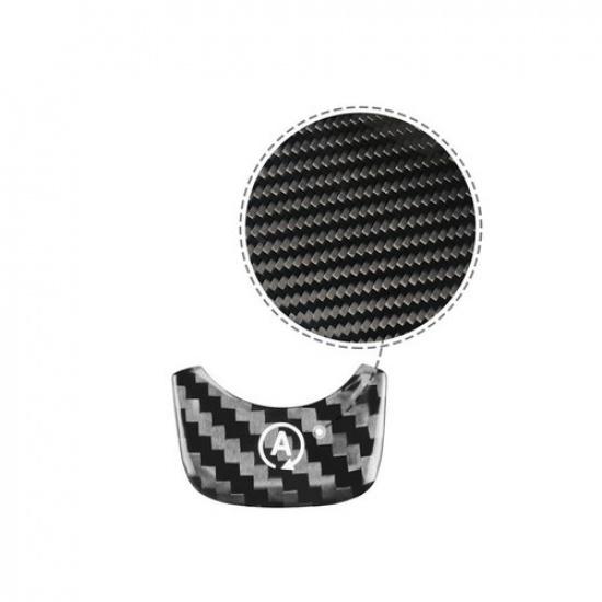 Pure Carbon Fiber Car Engine Button Bottom Cover Sticker For Benz A CLA  21
