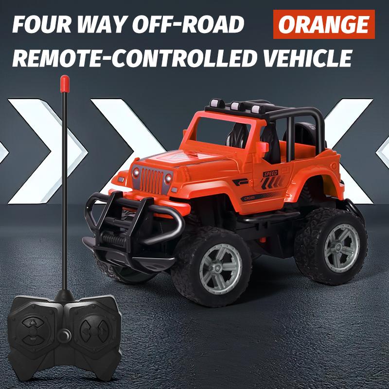 Children's toy car remote control car four-wheel drive inertia off-road strong impact resistance performance, cool drifting