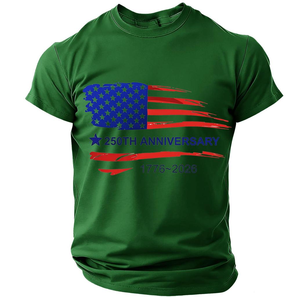 Men's Casual Round Neck Short Sleeve T-Shirt