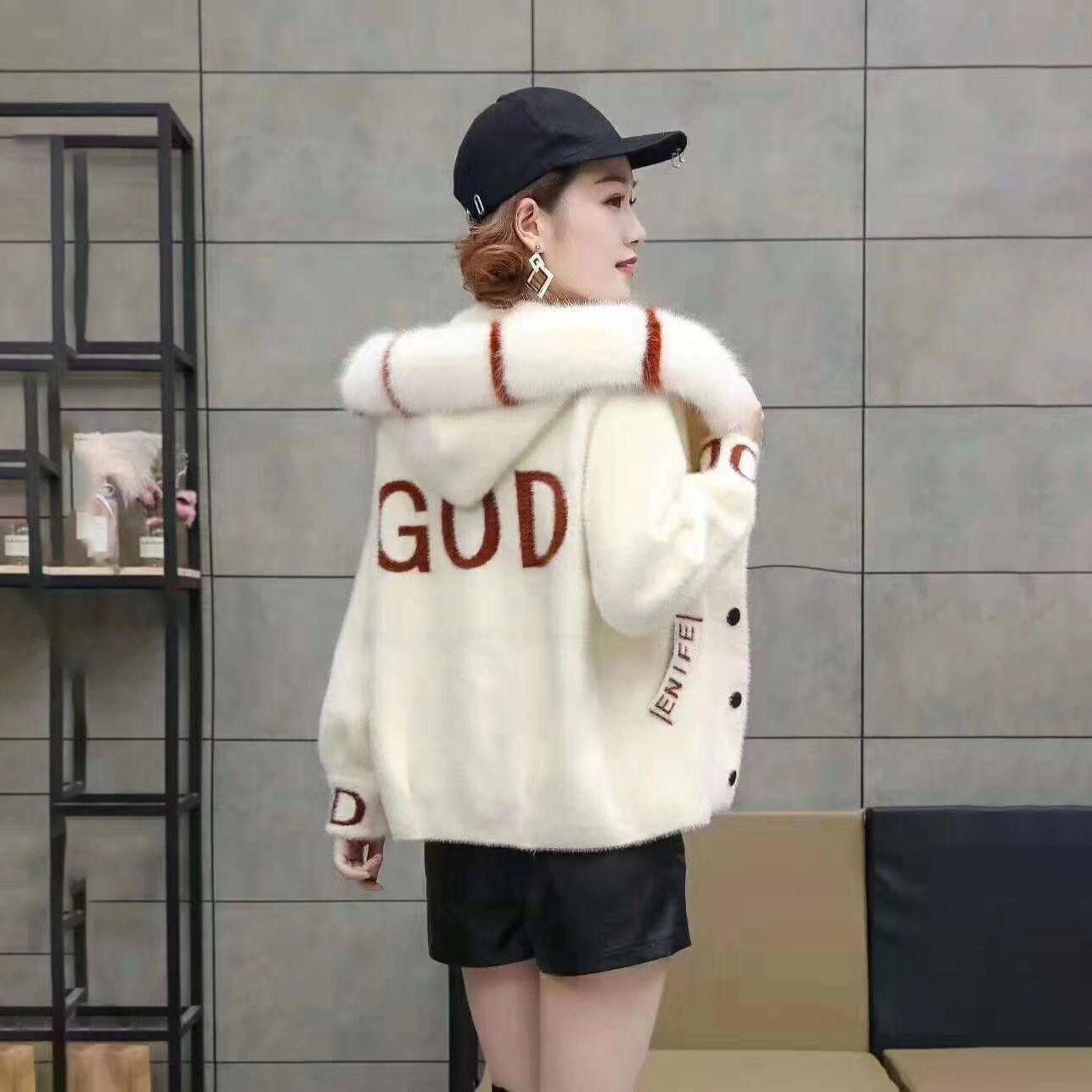 

Autumn and Winter Women s Fashionable Plus Velvet Thick Warm Woolen Coat XXXL белый