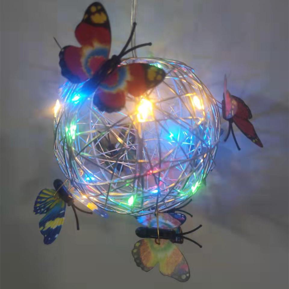 Solar-LED-Schmetterlingsbaum-Hängeleuchte für den Außenbereich, Gartendekoration