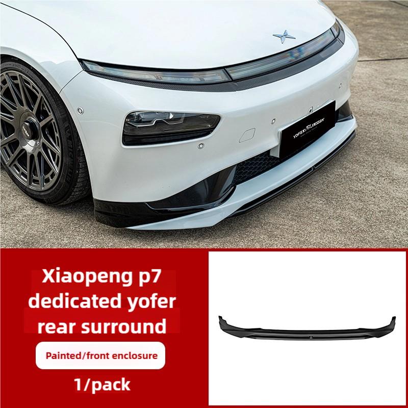 For Xpeng P7 YoFer 2022-25 Side Skirts Body Kits Black Pattern ABS Fast Tunning Accessories Auto Body Kits