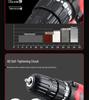 Cordless Double Speed Electric Drill with Rechargeable Lithium Battery and Impact Function
