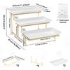 3 Tier Serving Stand Set Fruit Dessert Display Tray Cupcake Tier Stand for Home Party Wedding Display Tray