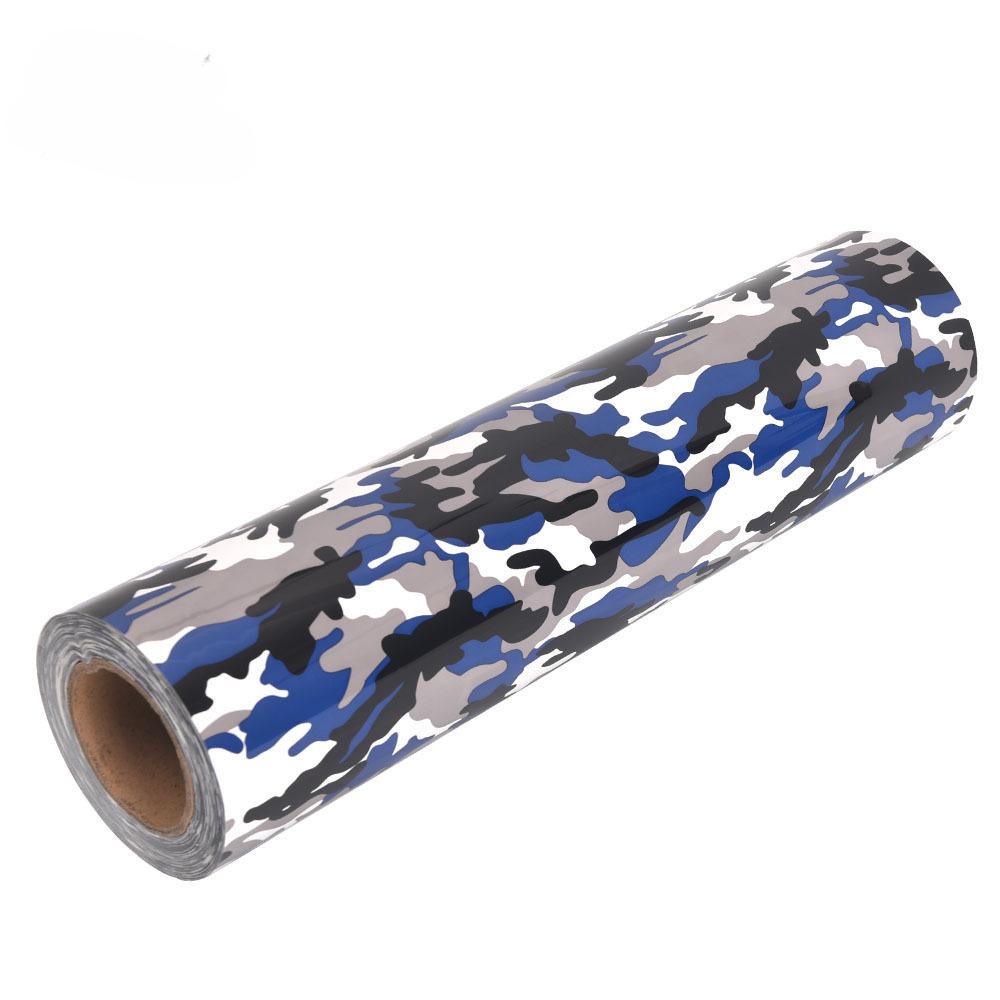 30cm*100cm Camouflage Heat Transfer Vinyl Lettering Film Iron On HTV Printing HTV Sticker Film for DIY Tshirt