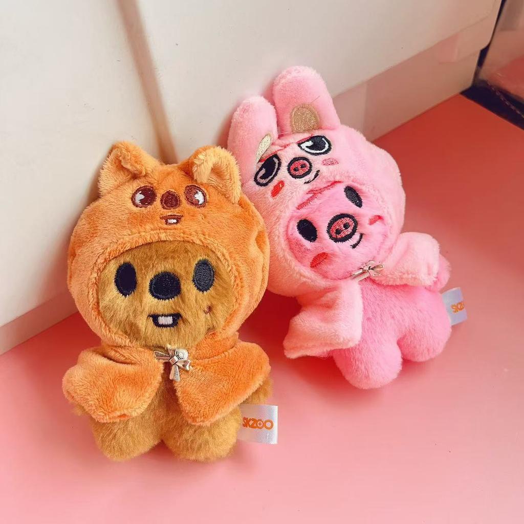 Detachable Cape Plush Doll Keychain Kids Keychain K-POP Wolfchan Leebit Children's Toy Fan Gift Decoration Pendant