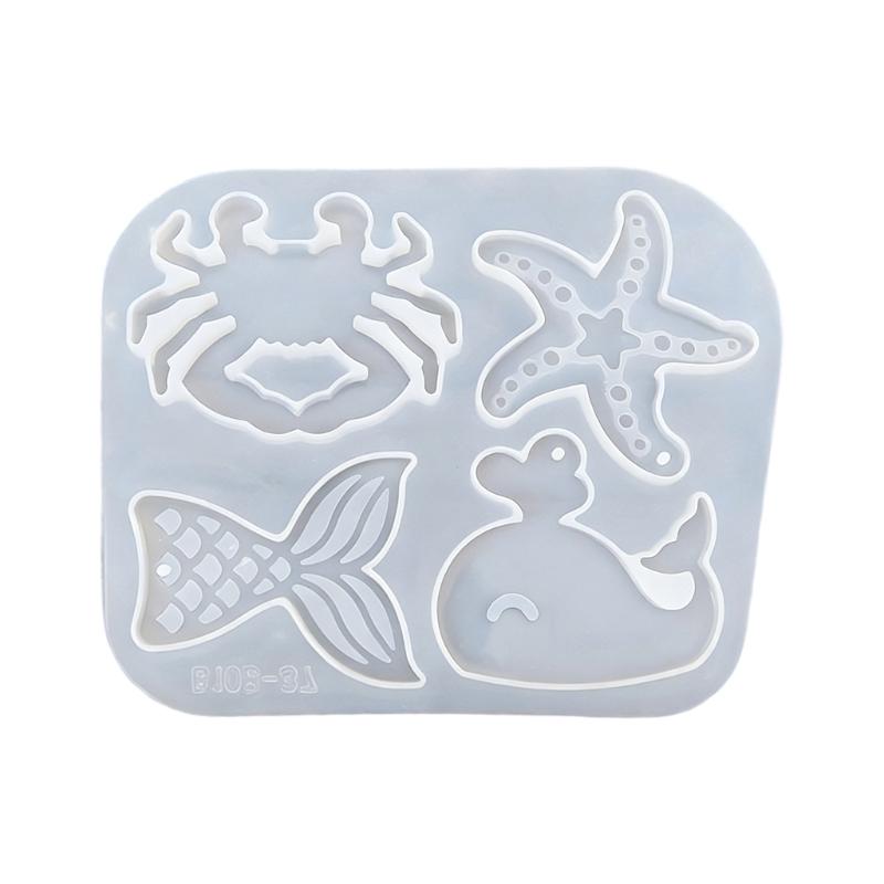 Elastic Marine Life Silicone Casting Mold Silicone Texture Suitable for Handmade Jewelry Supplies and Gift Making