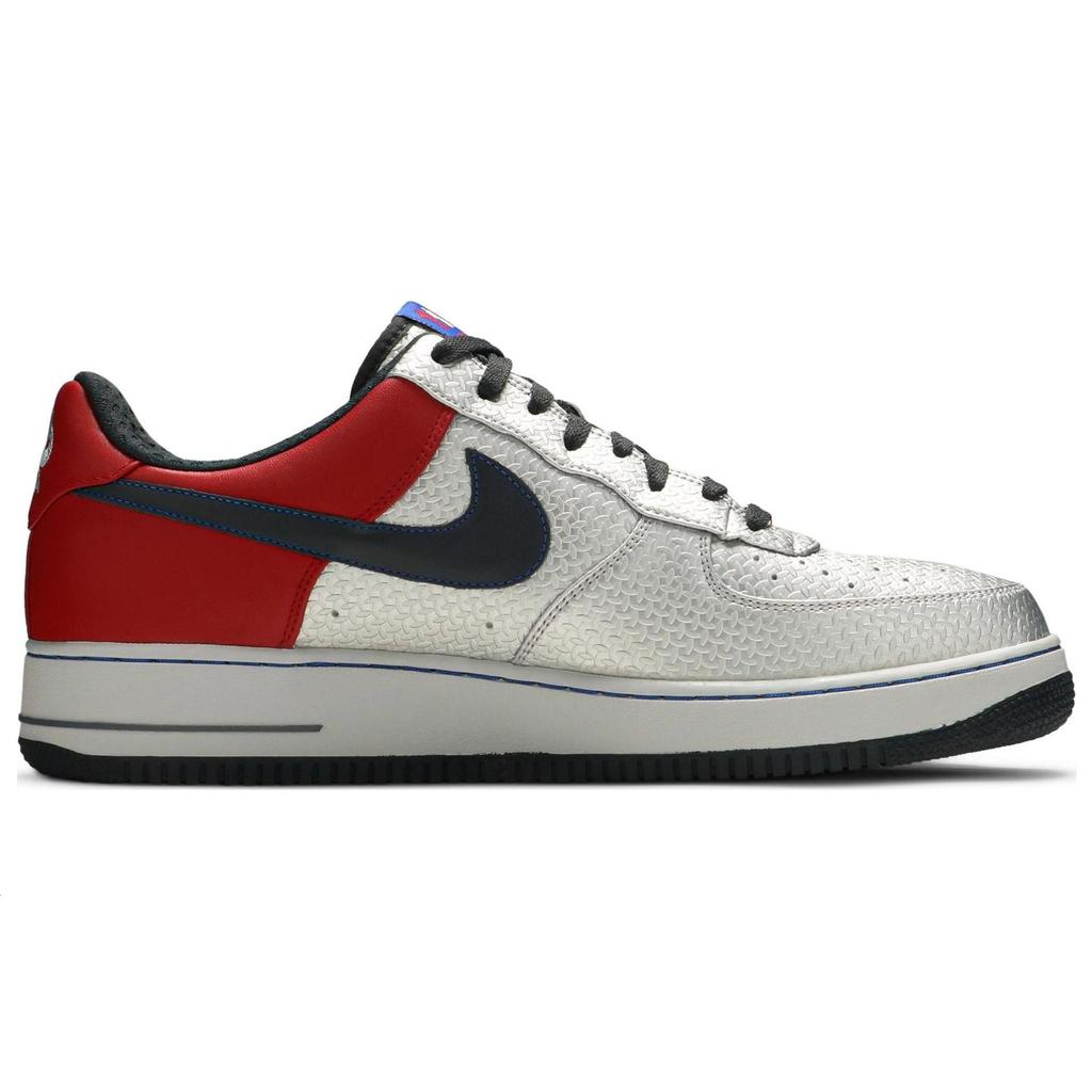 Nike Air Force 1 Premium 07 Jones Original Six Men Sneakers Silver Metallic-Silver Anthracite-Varsity-Red 315090-001