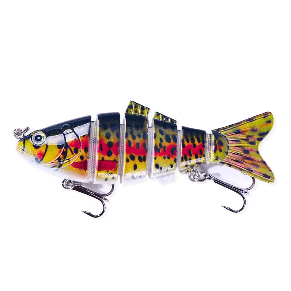 HENGJIA 10cm 18g Multi-Section Sinking Bionic Lure - 6-Section Fish Bait Model