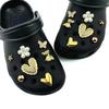 14PCS Summer Fashion Shoe Charms Set Accessories for Clogs Shoe Buckle Golden Bear Rivet Butterfly Flower DIY Shoes Decorations