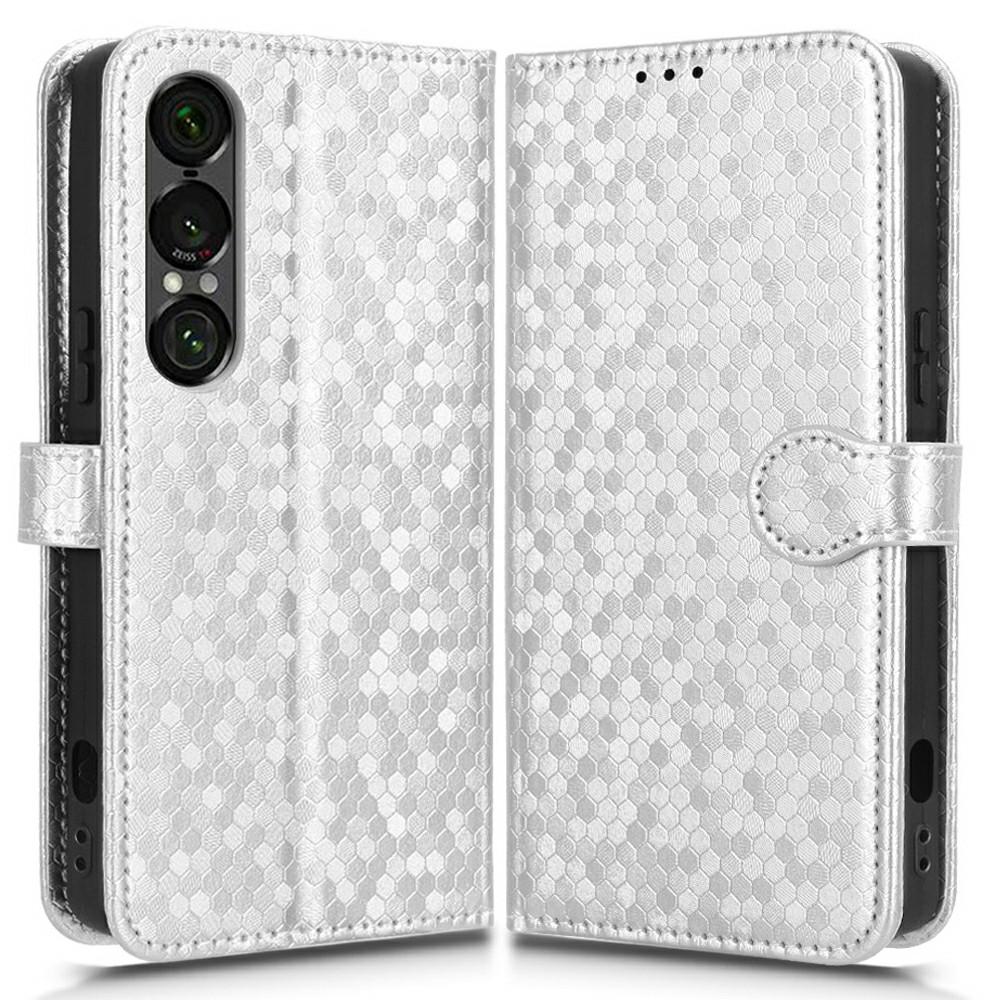 For Sony Xperia 1 VII Wallet Case Dot Pattern Imprint PU Leather Phone Cover