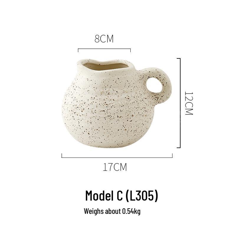 Coarse Pottery Earthenware Vase Set for Home & Hotel Decor