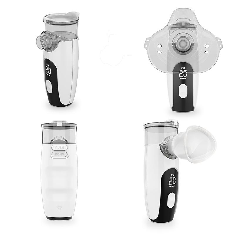 Portable Nebulizer and Eye Mist Sprayer Handheld Machine for Kids Adult Cool Mist Steam Mesh Inhalers for Breathing Problems Travel or Home Use