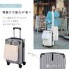 Carry S Large Carry 360 Degree Double Cup TSA Zipper School Business Hospitalization [hidemasa] Suitcase, Carry-on, Case, Lightweight, Shockproof,