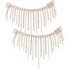 2szt Rhinestone Tassel Chain DIY Wysokie obcasy Klamry Decor DIY Akcesoria do szycia odzieży