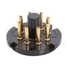 Premium Bakelite 8Pin Vacuum Tube Base High Temperature Resistance Secure Connection Sound Systems