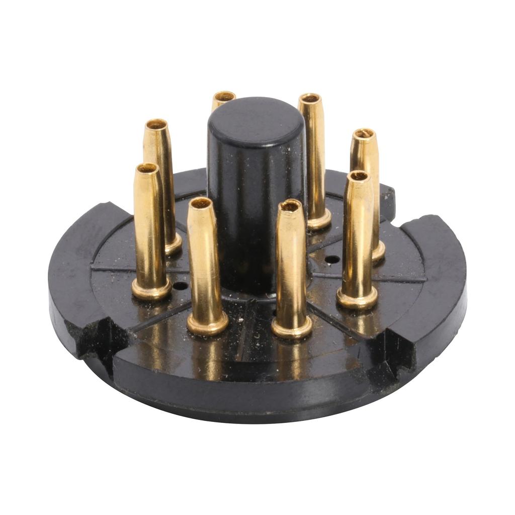 Premium Bakelite 8Pin Vacuum Tube Base High Temperature Resistance Secure Connection Sound Systems