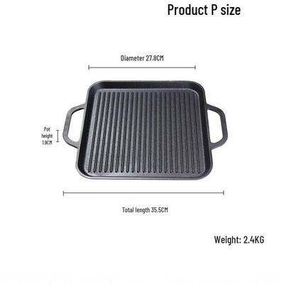 Plancha Portable en Fonte d'Acier pour Extérieur ZISIZ