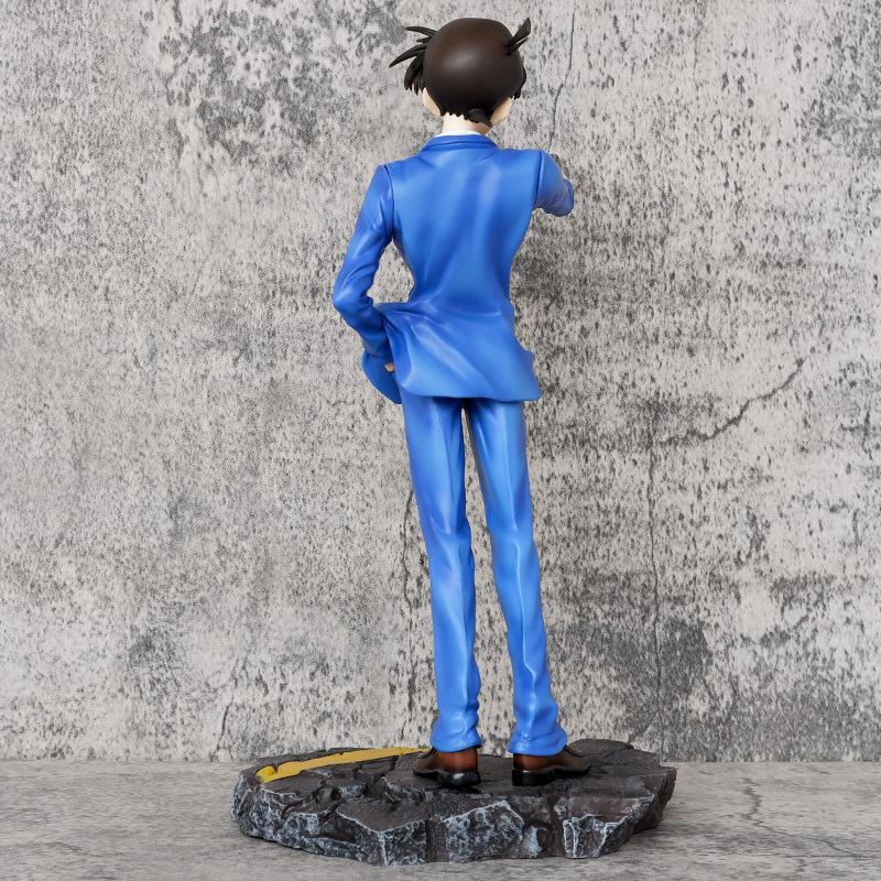 Amine Detective Conan with Gun Shinichi Kudo Action Figure Toys 30cm