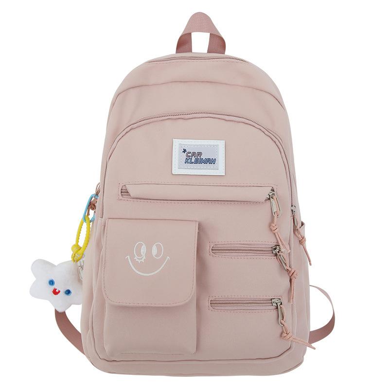 Labeling Daily Commuter Student Schoolbag Spring New Large-capacity Junior High School Student Backpack