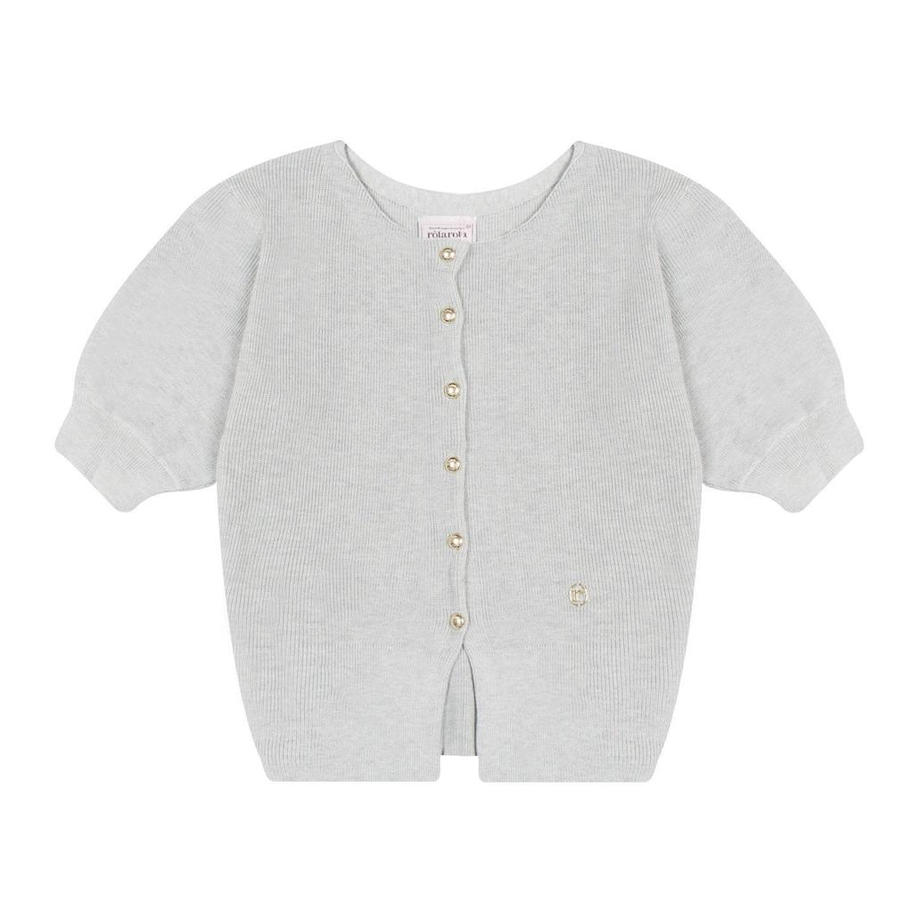 MK Trendy Cross-border Faux Two-piece Button Knit Cardigan Sweater