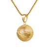 Fashion Design 3d Basketball Pendant Necklace Men Paired Decorative Jewelry Gift