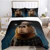 Funny Capybara Anime Duvet Cover Kawaii Animals Bedding Set Soft Quilt Cover Full Size for Boy Teens Bedroom Decoration