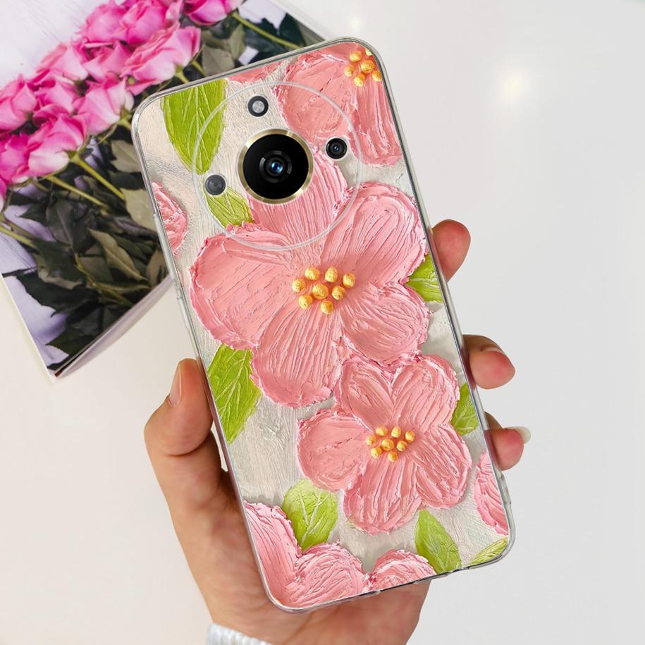 For Realme 11 Pro Plus Case RMX3740 RMX3741 Phone Cover Fashion Flower Butterfly Soft Silicone Funda For Realme 11 Pro 5G Bumper