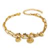 European & American Fashion Temperament 18K Gold-Plated Stainless Steel Fruit Beaded Personalized Women's Bracelet