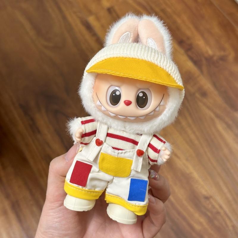 Mini Doll's Clothes Suitable for Labubu Accessories Clothes Cute Overalls No Doll