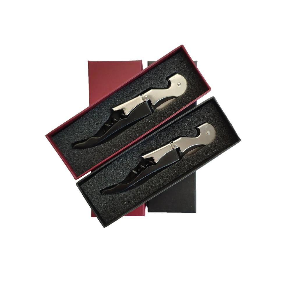 Professional Wine Opener Gift Set Stainless Steel Bottle Opener and Vacuum Stopper Wine Pourer Kitchen Accessories Bar Tool