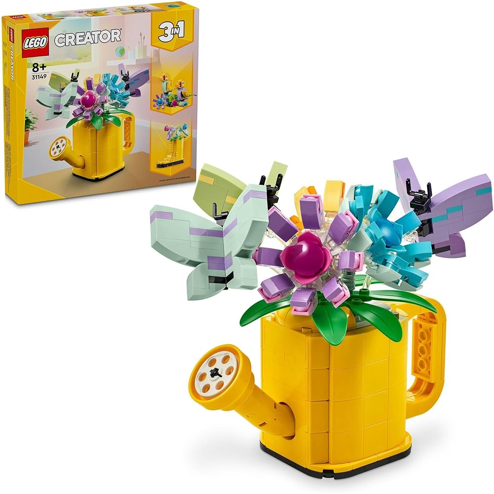 

LEGO Creator Flower and Watering Can Toy Building Blocks for Kids Ages 8-10 Indoor Decoration 31149