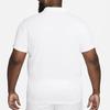 Nike Solid Color Logo Polo With Button-Up Short Sleeves Men Tops White DH0857-100