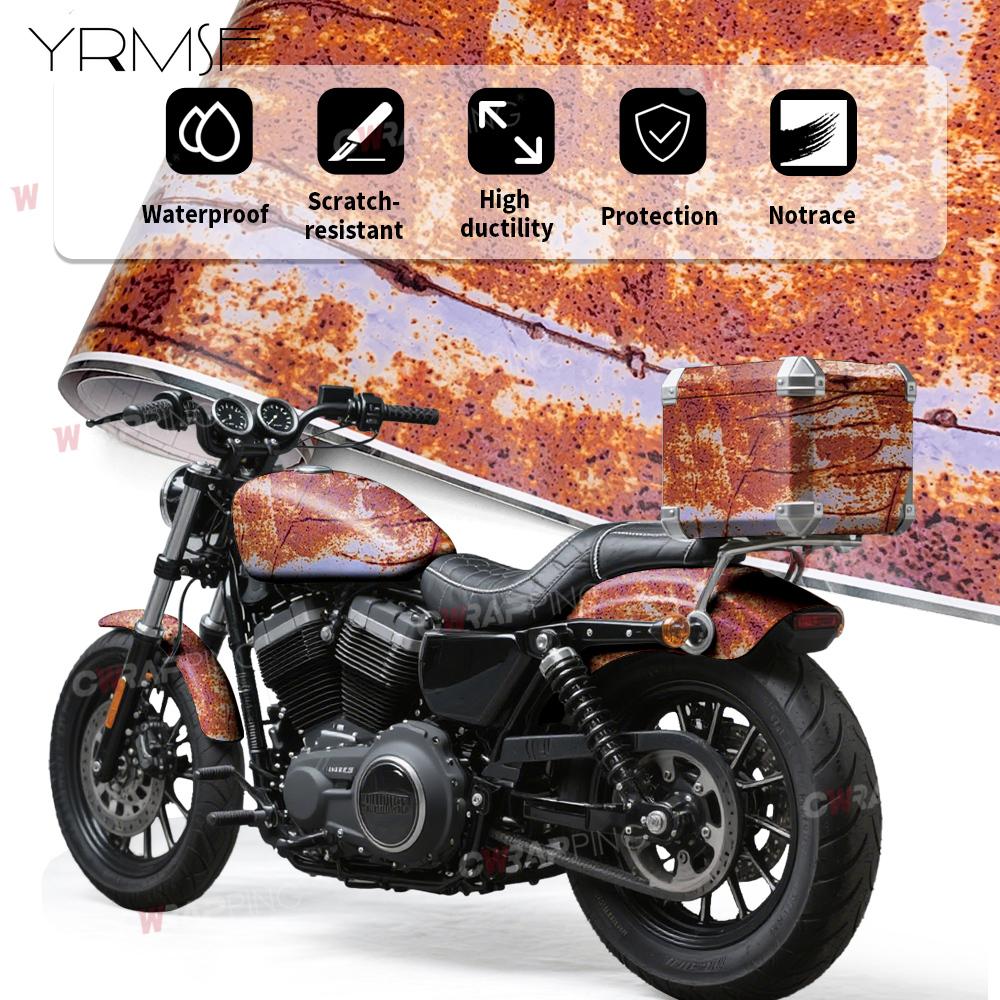 Motorcycle Adhesive Vinyl Car Stickers Bubble-free Vinyl Paper for Car Body Films Waterproof Rust Camo Film Camouflage Sticker