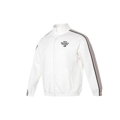 New Balance Sportclub Jacken Unisex Weiß Stehkragen Moderat Andere 6DD12043-IV