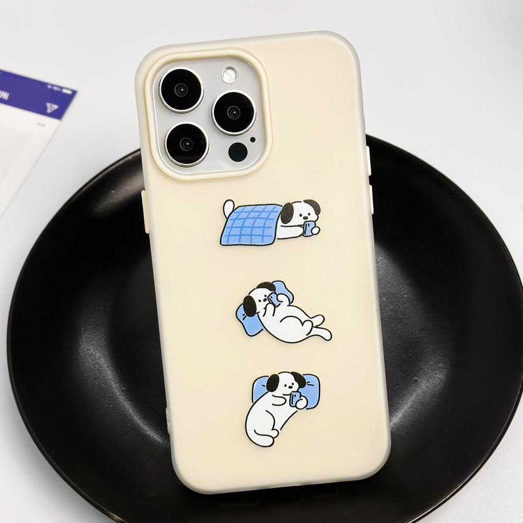 Zhitai Cartoon Jelly Case for iPhone 11/12/14/15/16 Pro Max