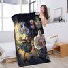 R-Regular Cartoon Show Microfiber Printed Beach Towel Mountain Climbing Yoga Beach Swimming Running Absorbent Soft Towel