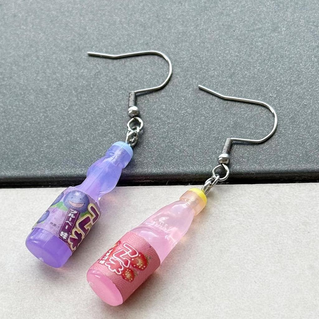 Korean-Pop Earrings Soda Pop Music Matching Birthday Party Friendship BFF Gifts For Fans Decor Halloween Outfits