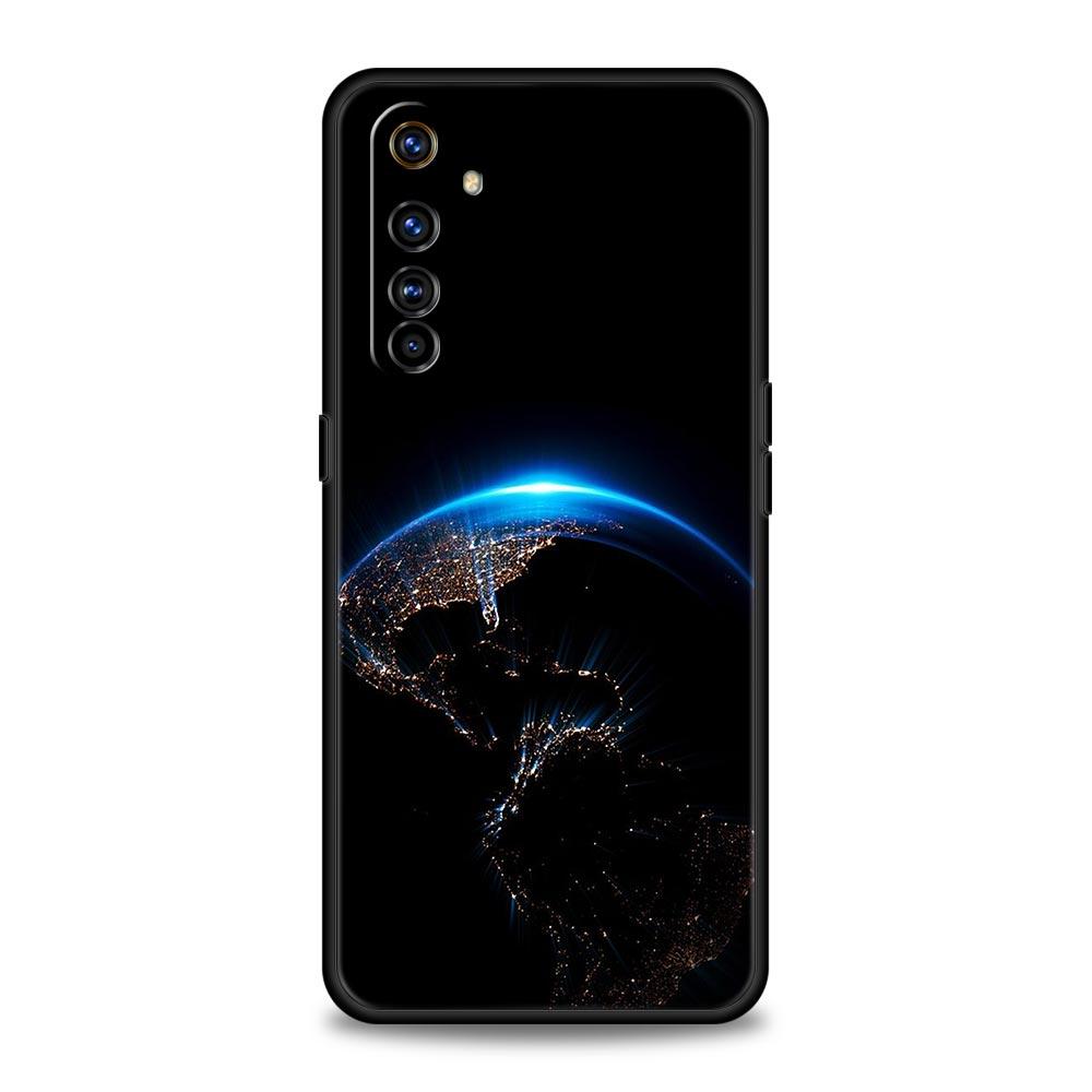Earth Stars Space Phone Case For Realme 12 11 10 9 8 5G 7 6 GT5 GT3 GT2 Pro Plus C21 C25 C35 For Realme GT Neo 2 3 3T 5 Cover