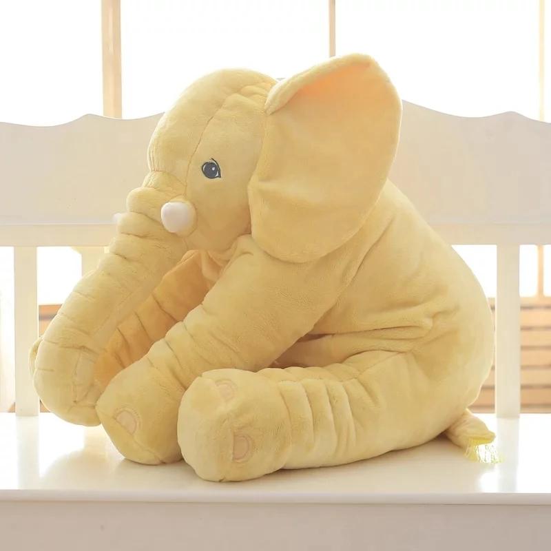 40/60cm Large Plush Elephant Doll Soft Cuddly Stuffed Animal Pillow Cute Toy Gift for Kids