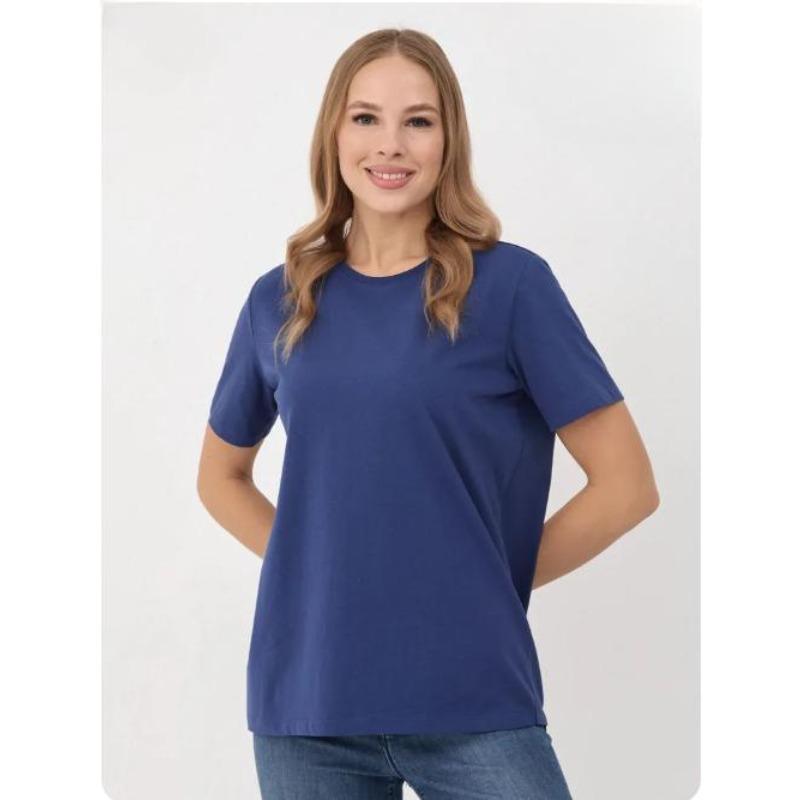 Summer Round Neck Top Fashionable Casual Pure Cotton Solid Color Short Sleeved Women's T-shirts