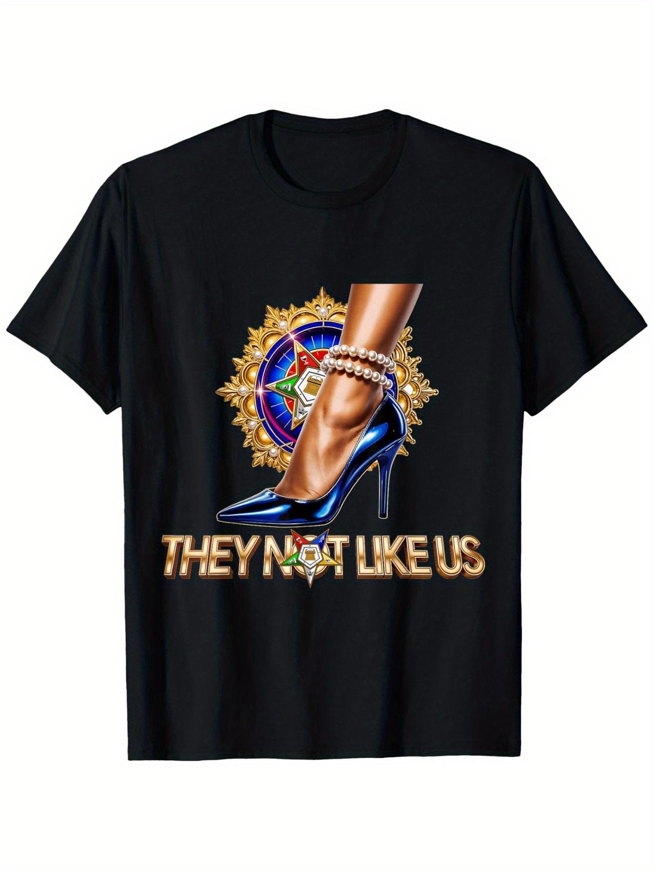 

They Ain t Us OES Proud Blue High Heels Pearl Strand Style T-Shirt S разноцветный