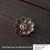 Copper Gourd Multi-functional Incense Holder and Burner with Lotus Design for Sticks and Coils.