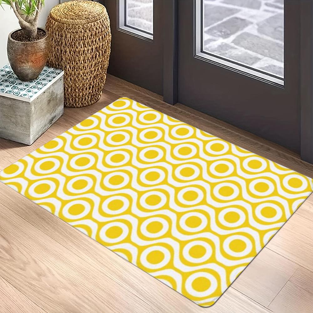 Geometric Pattern Carpet Mat Anti-Slip Rubber Backing Rug Geometric Patterns for Modern Home Decoration Floor Mat Door Mat Rugs