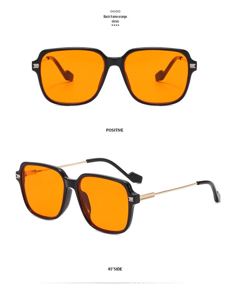 Retro UV Protection Sunglasses for Men and Women - High-End TR Square Frame
