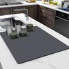 Super Absorbent Coffee Drying Mat Non Slip Rubber Backing Heat Resistant Waterproof Pad for Kitchen Counter Cups Bar Accessories
