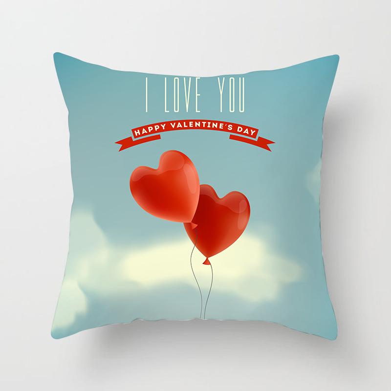 New Valentine's Day Pillowcase, Holiday Gift Home Decoration Pillow Cushion Cover, Love Pillow