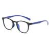 7339 Occhiali Piani Moda Anti-Luce Blu per Bambini e Bambine, Nuovi Occhiali con Montatura Carina a Forma di Bambino, Occhiali per Bambini