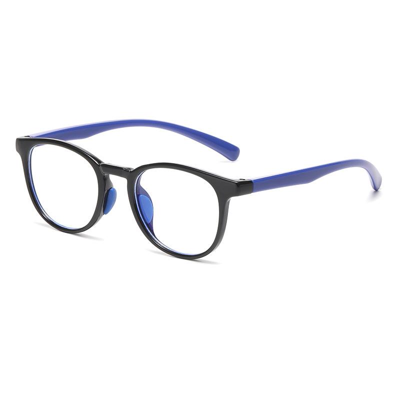 7339 Occhiali Piani Moda Anti-Luce Blu per Bambini e Bambine, Nuovi Occhiali con Montatura Carina a Forma di Bambino, Occhiali per Bambini